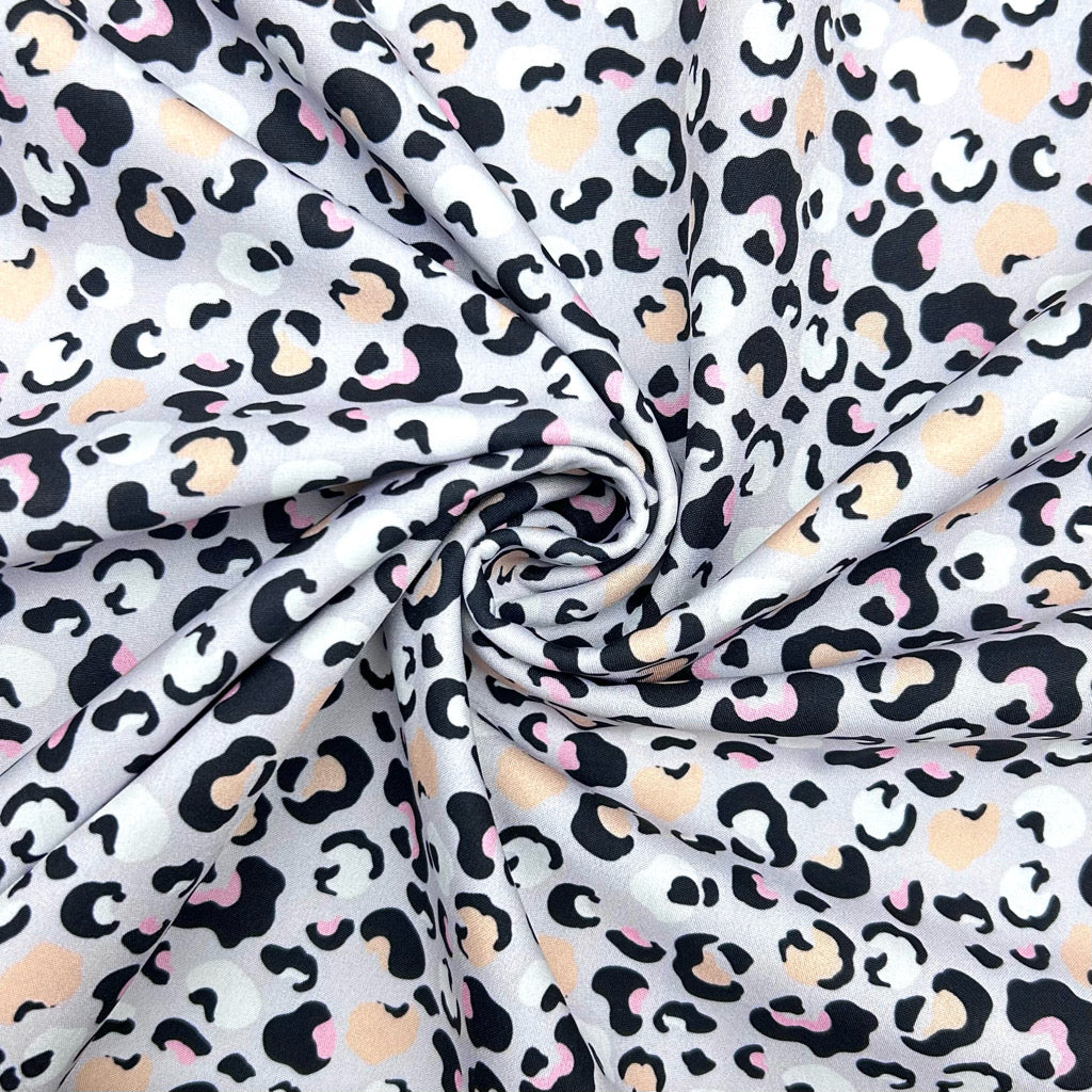 Soft Leopard Softshell Fabric