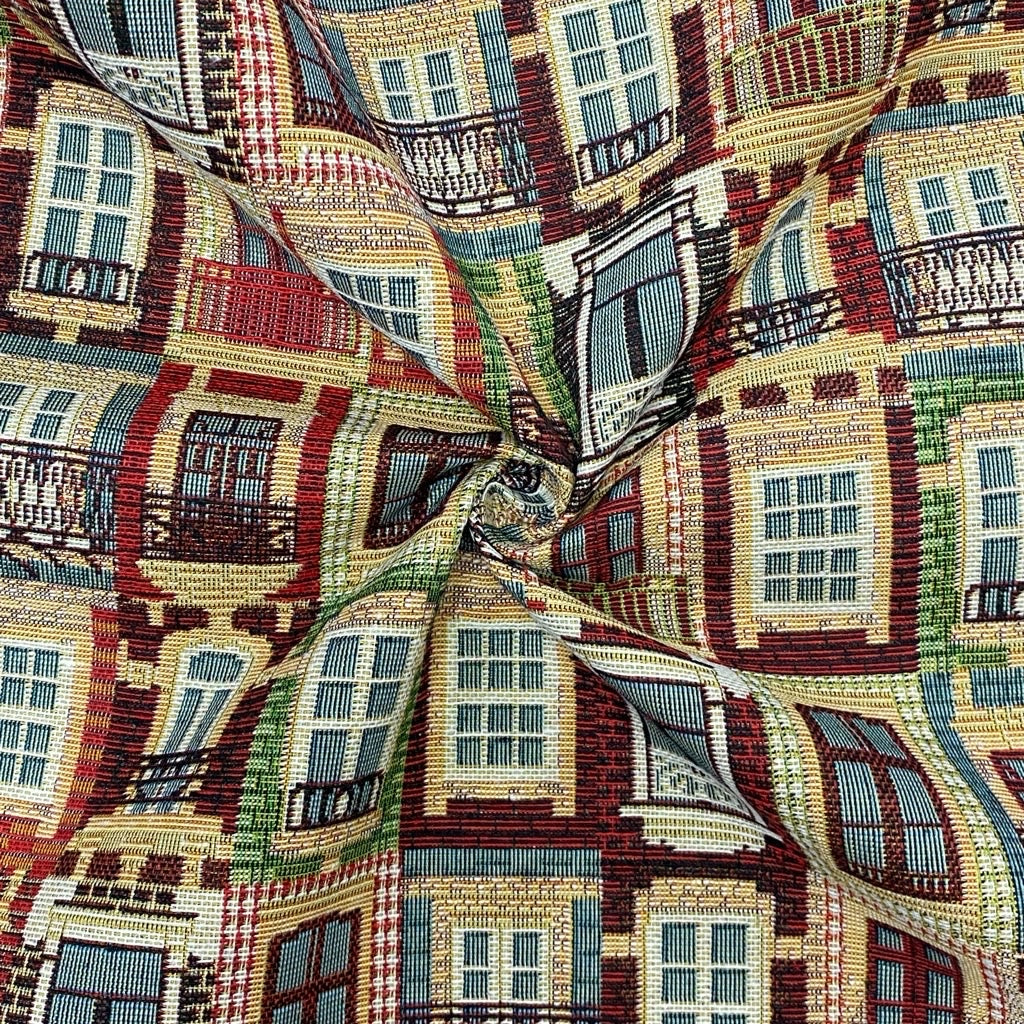 Lisbon Houses Tapestry Fabric