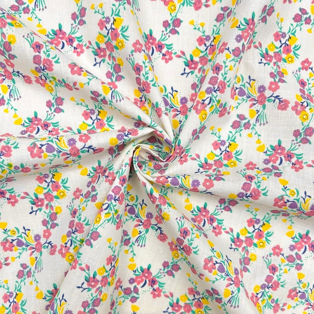 Heirloom Blossom Polycotton Fabric