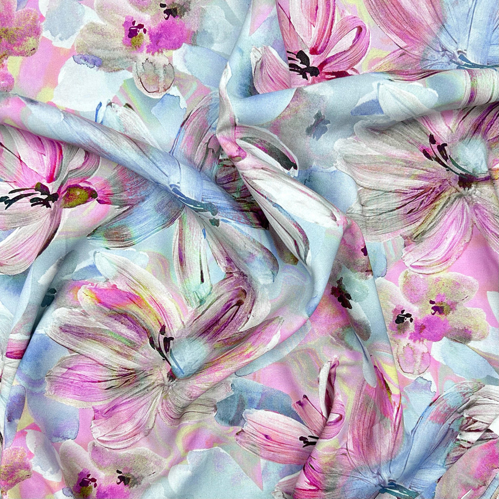 Ethereal Petals Viscose Fabric
