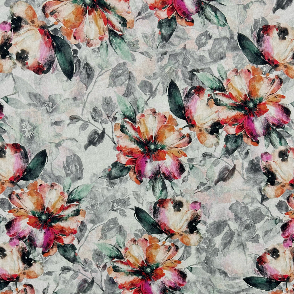 Solar Bouquet Viscose Nylon Fabric