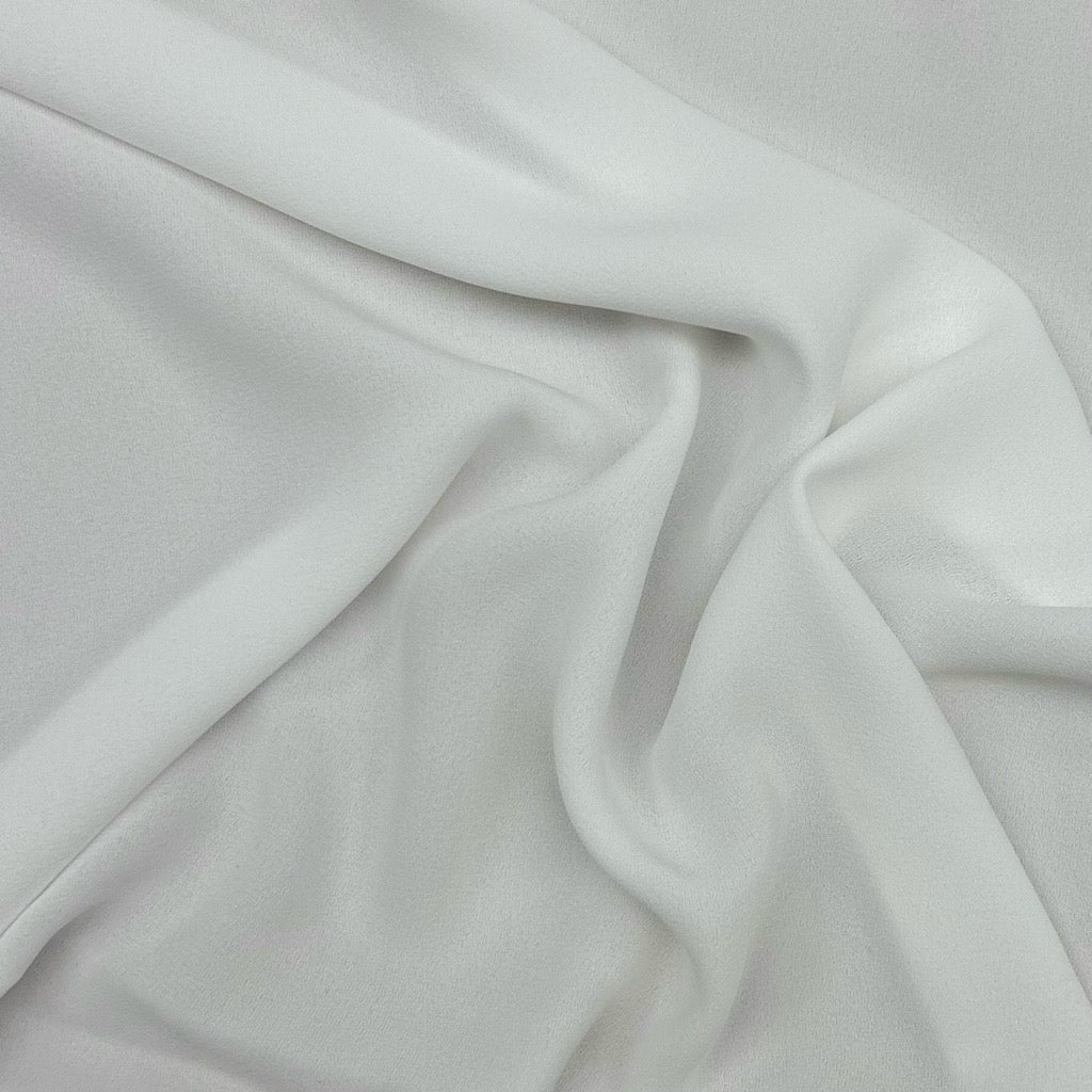 Plain Ivory Georgette Fabric