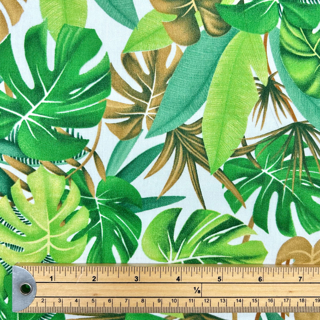 Tropical Canopy Rose & Hubble Cotton Poplin Fabric