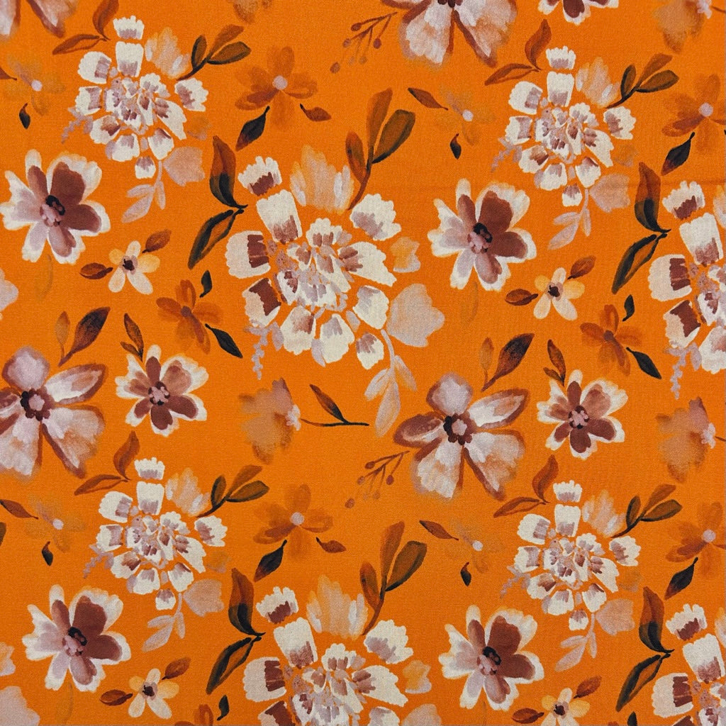 Sweet Garden Viscose Poplin Fabric