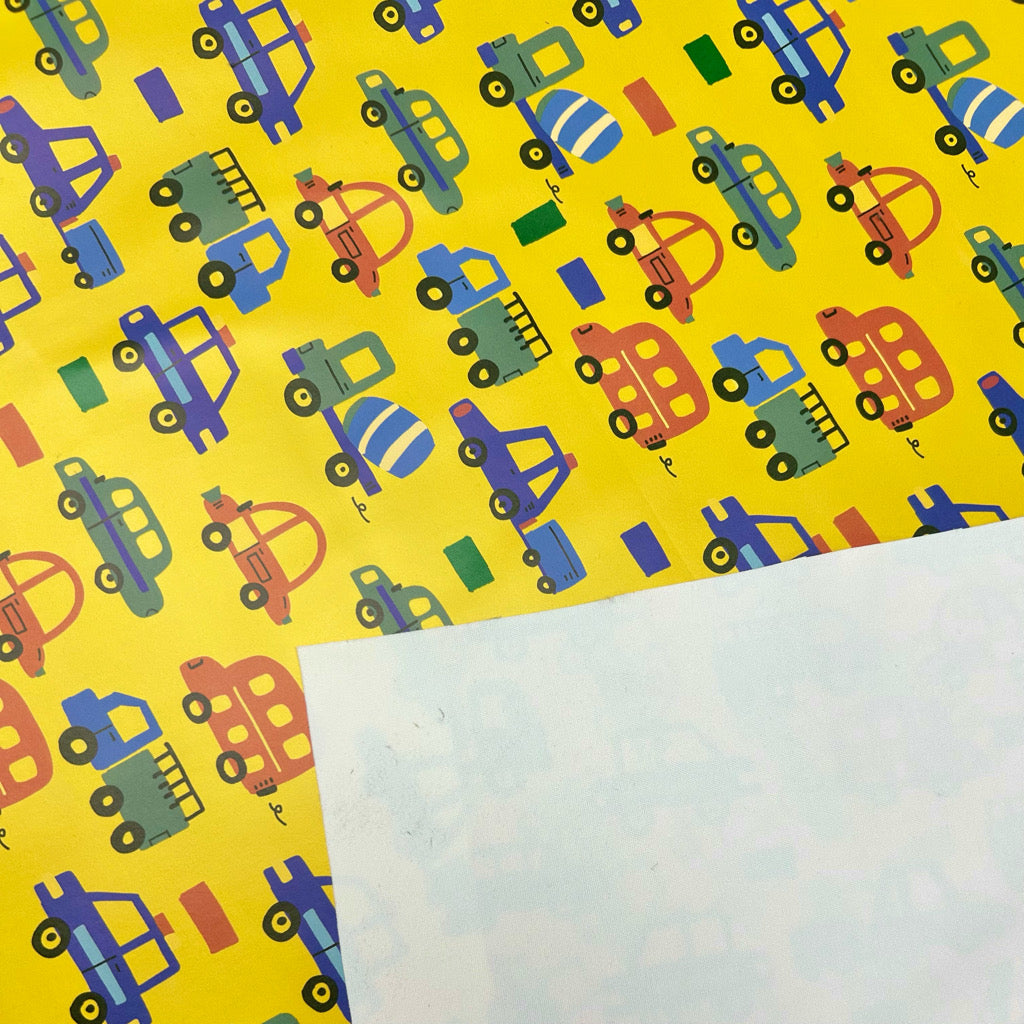 Cars and Trucks Raincoat Fabric