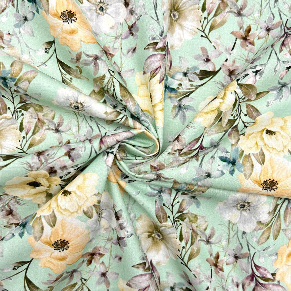 Soft Palette Rose & Hubble Cotton Poplin Fabric