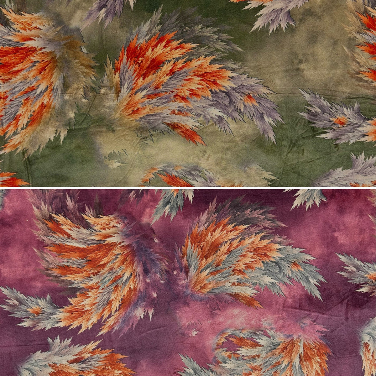 Soft Feathers Stretch Velvet Fabric