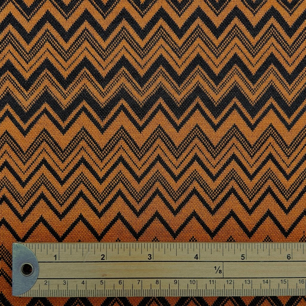 Chevron Stripe Knit Jersey Fabric