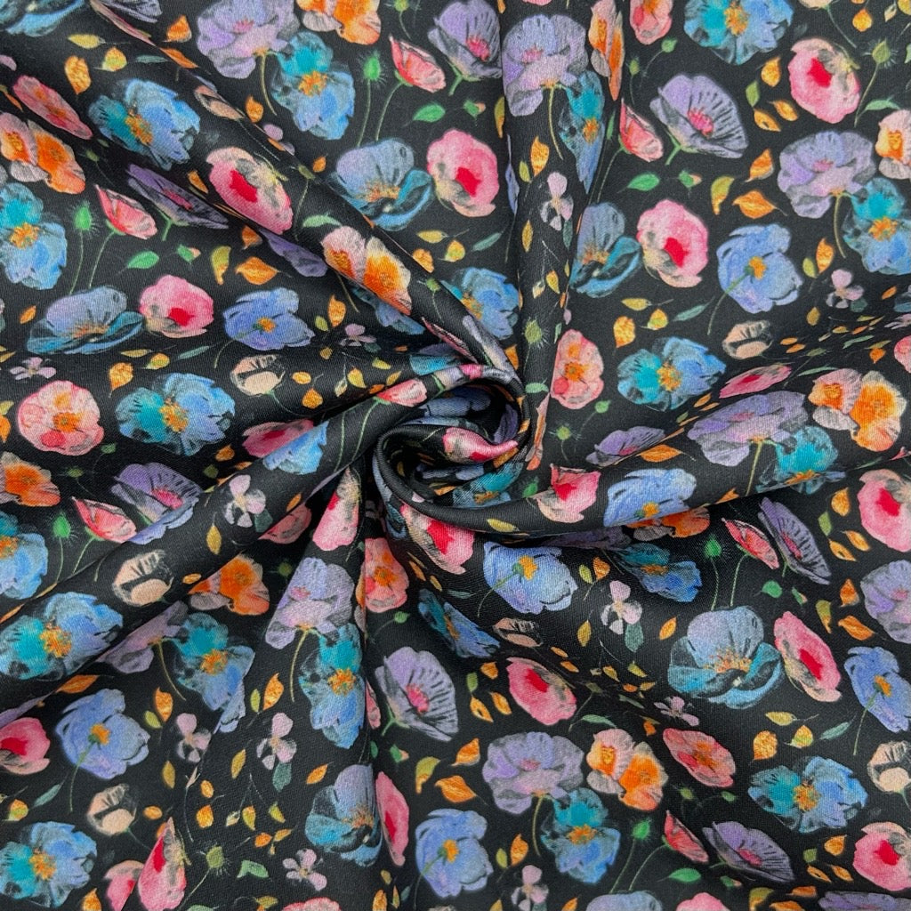 Secret Meadow Cotton Sateen Fabric