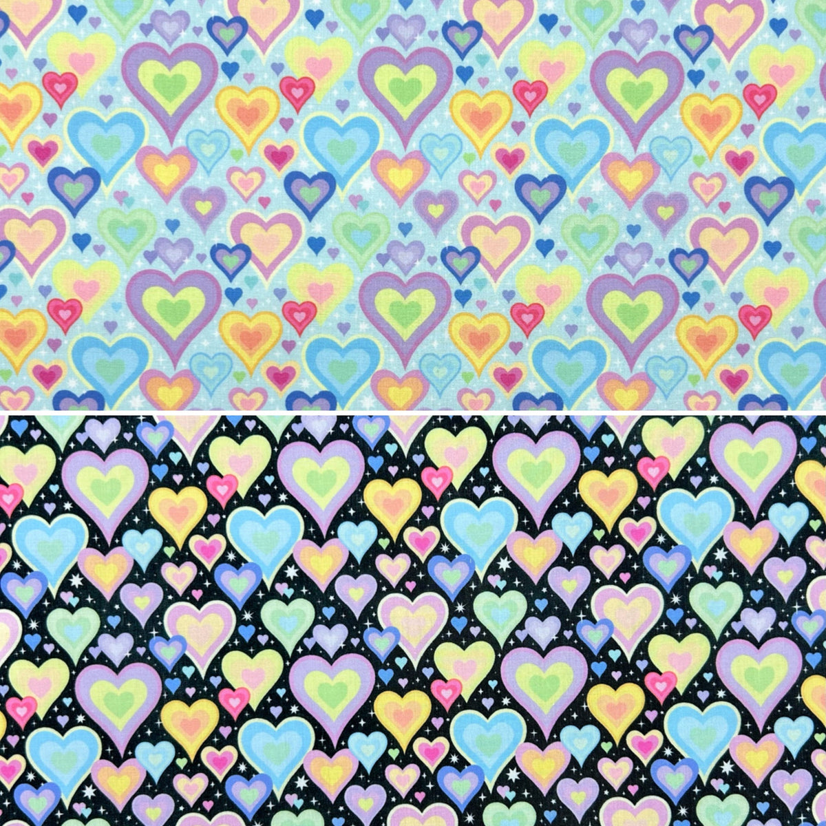 Joyful Hearts Polycotton Fabric