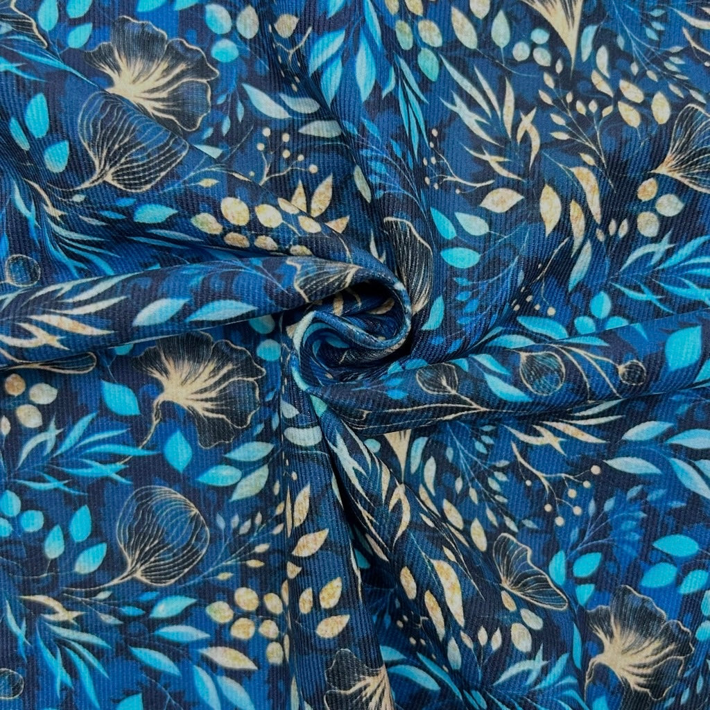 Moonlit Garden Needlecord Fabric