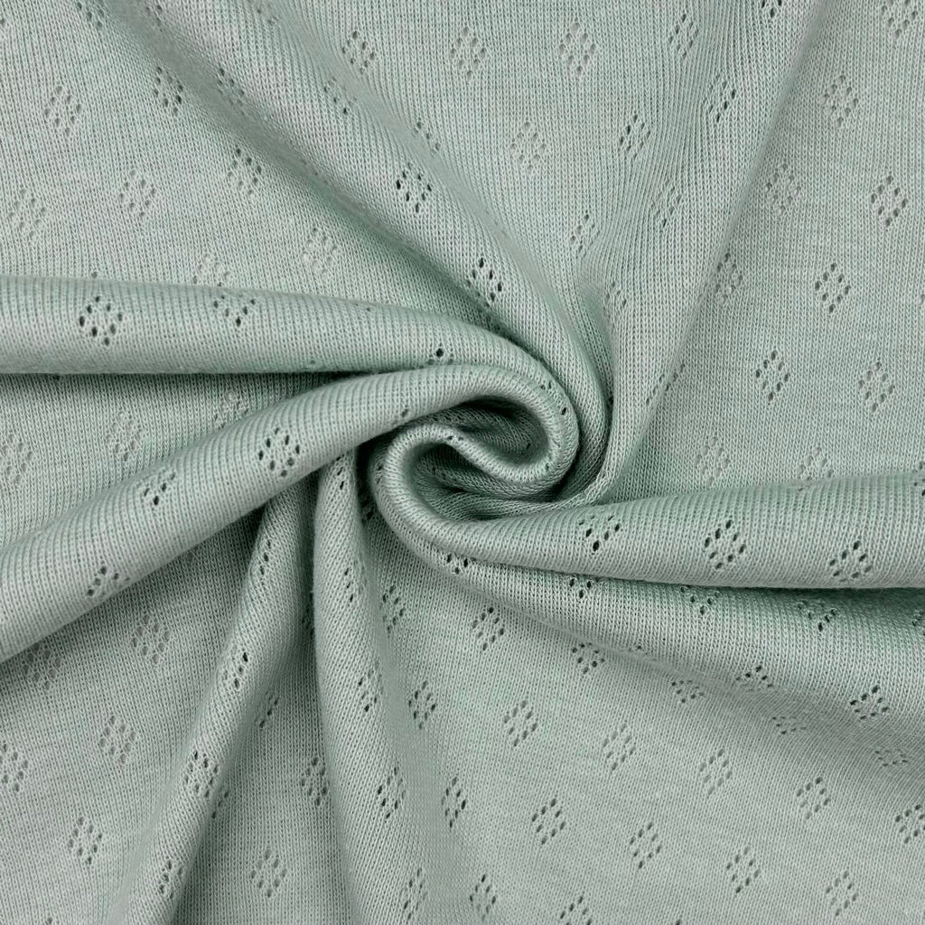 Tiny Diamond Pointelle Jersey Fabric