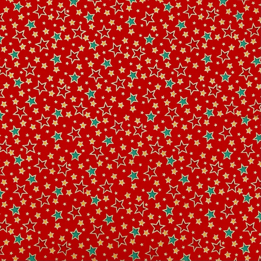 Festive Sparkle Christmas Cotton Fabric