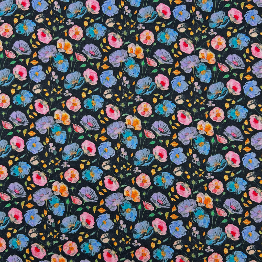 Secret Meadow Cotton Sateen Fabric