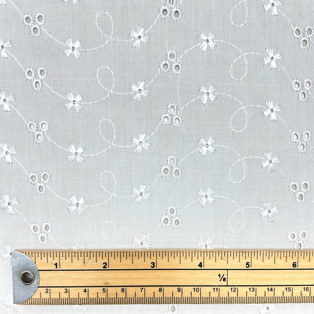 Special Offer Broderie Anglaise Polycotton Fabric
