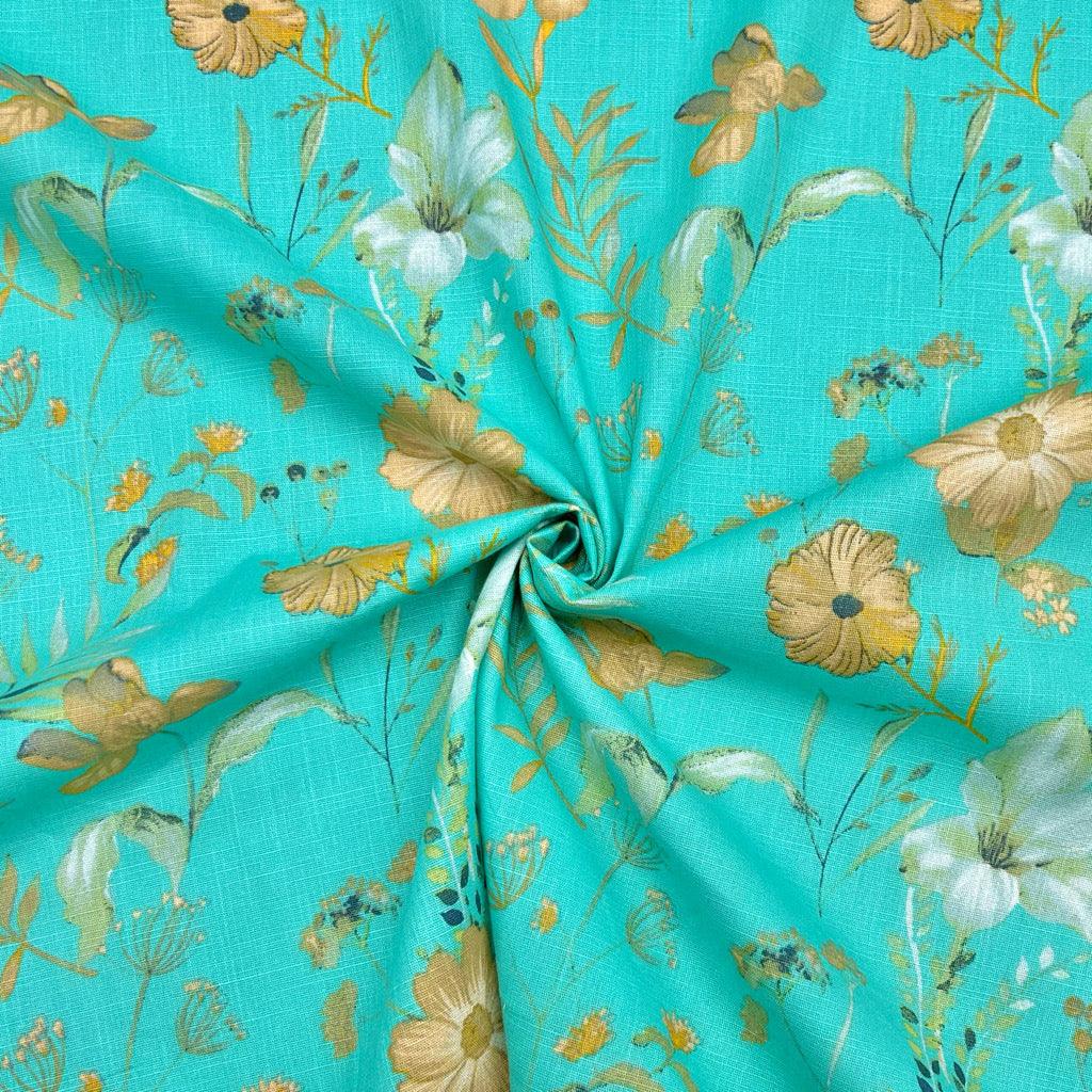 Spring Time Cotton Linen Fabric | Best UK Prices | Pound Fabrics