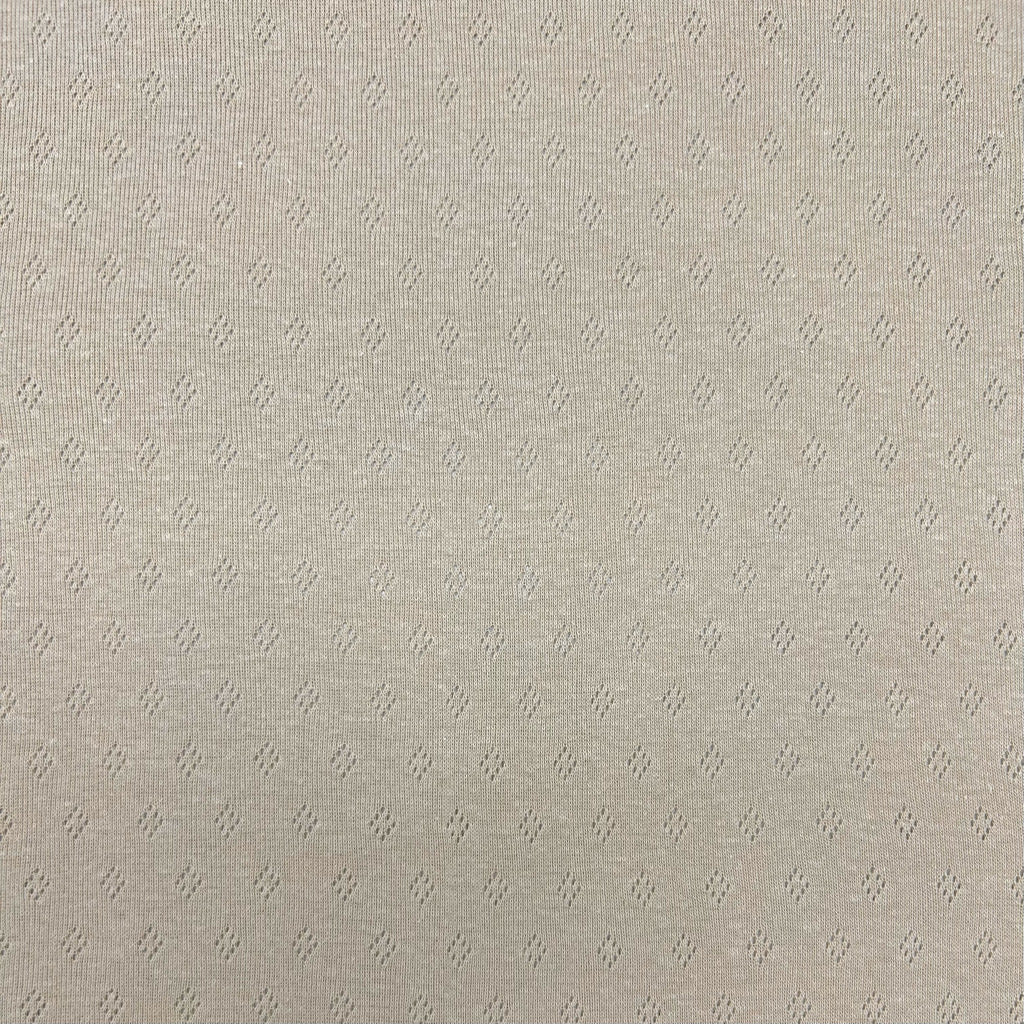 Tiny Diamond Pointelle Jersey Fabric