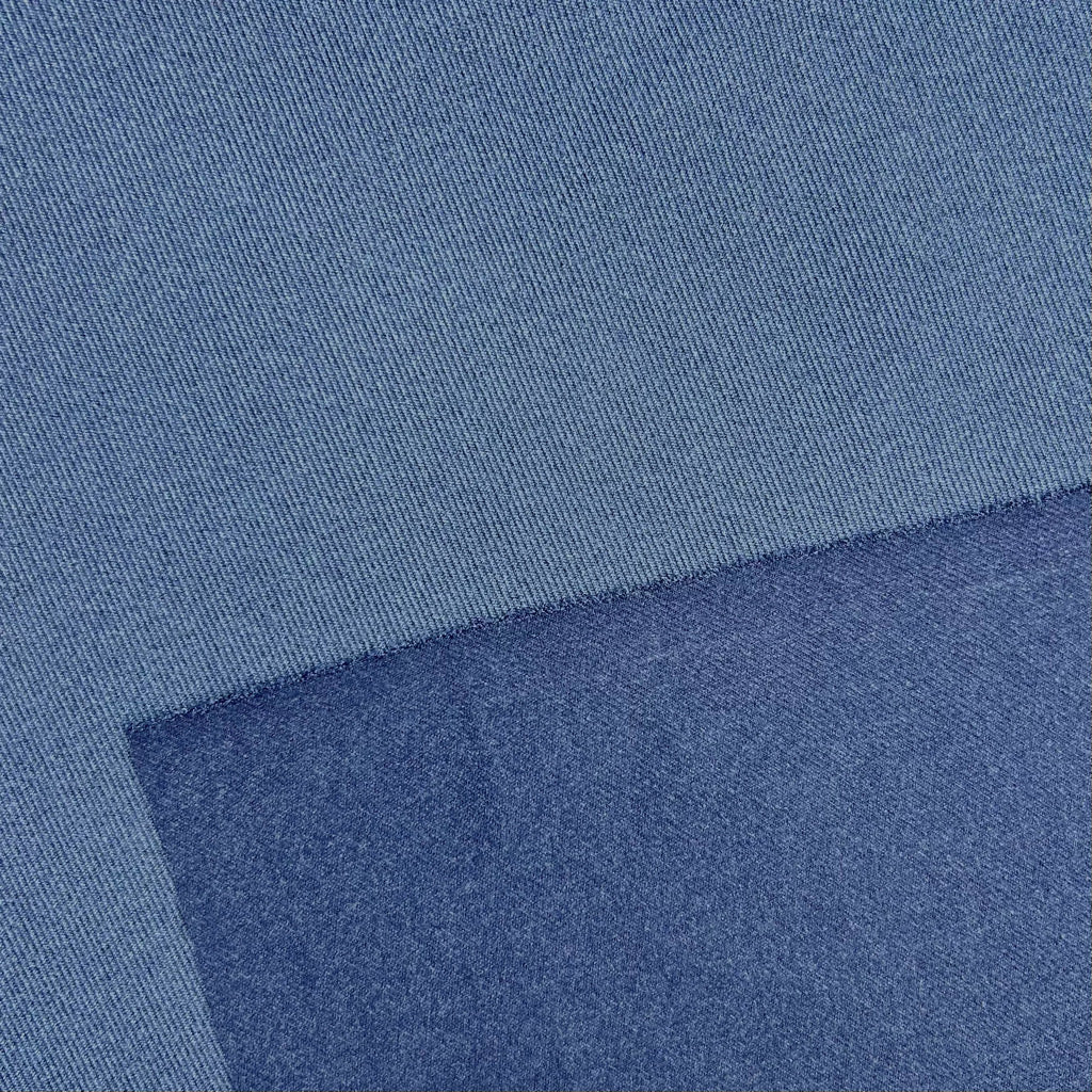 Twill Look Brushed Soft Knit Fabric
