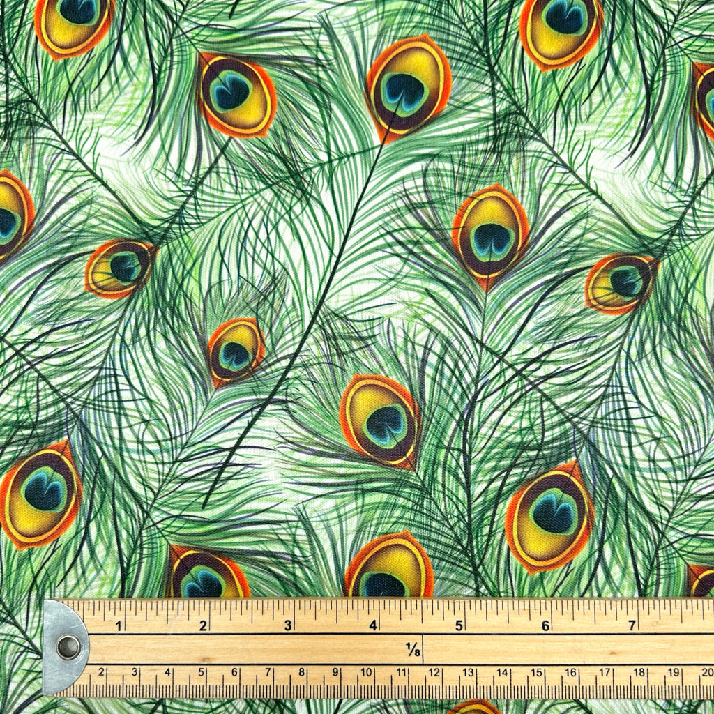 Feather Scatter Jersey Fabric
