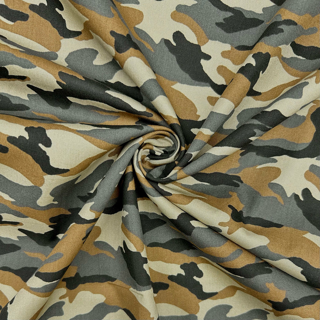 Forest Shadow Cotton Poplin Fabric