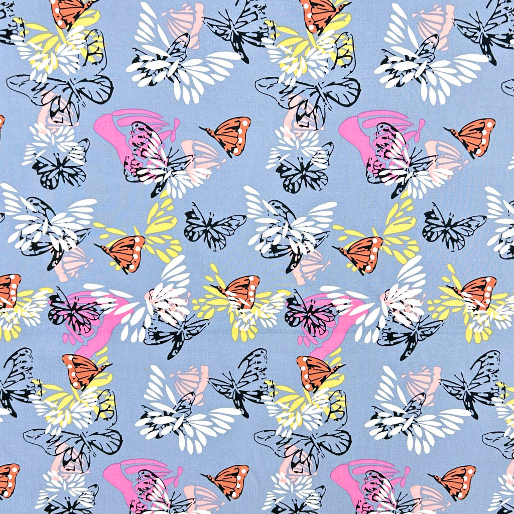 Butterfly Breeze Viscose Fabric