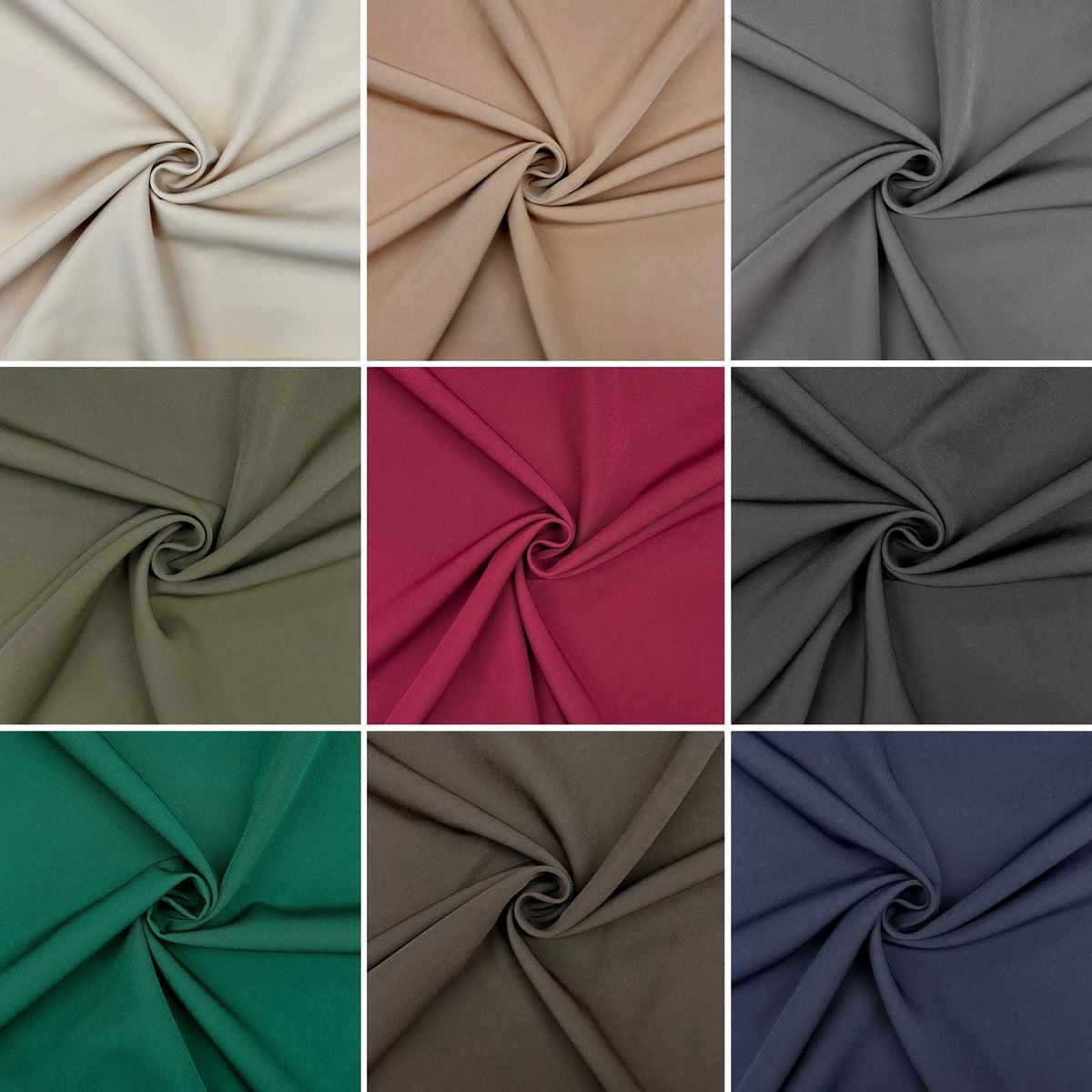 Plain Luxe Compact Crepe Fabric