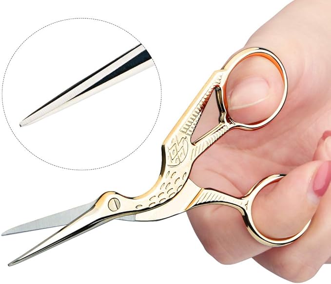 Embroidery Stork Scissors - 9cm/3.5in