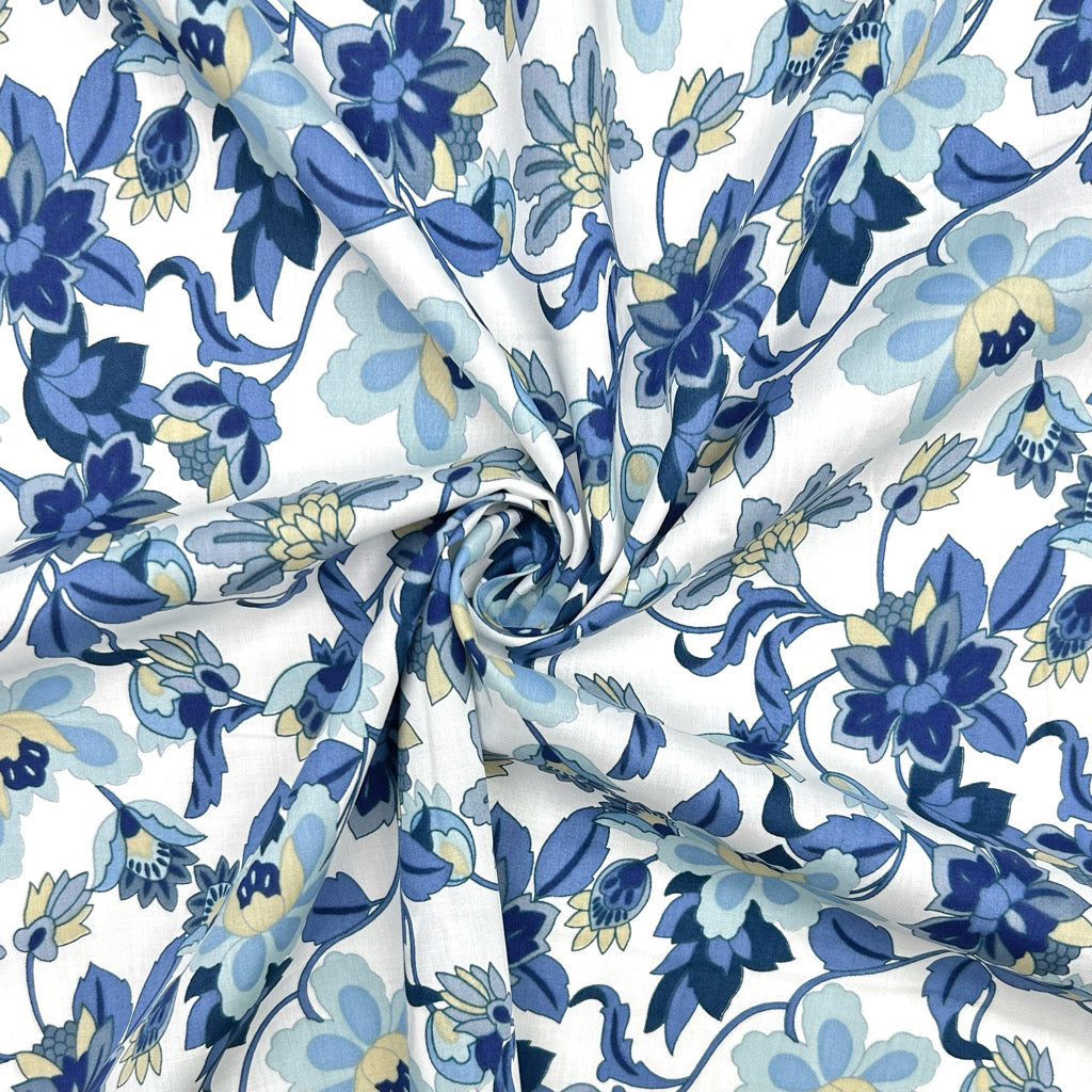 Starlit Floral Pima Cotton Lawn Fabric