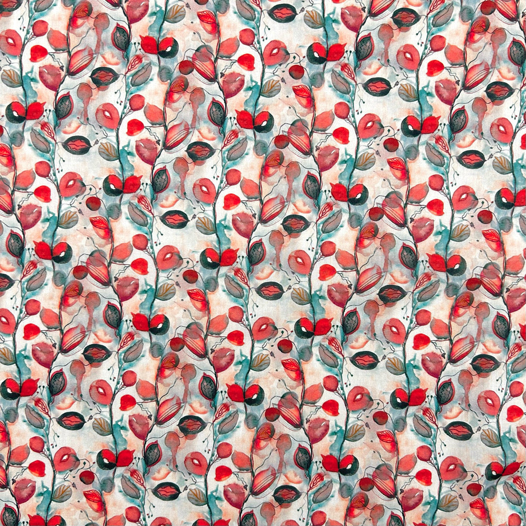 Trailing Vines Cotton Lawn Fabric