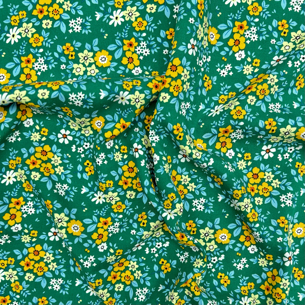 Bloom Buds Viscose Fabric