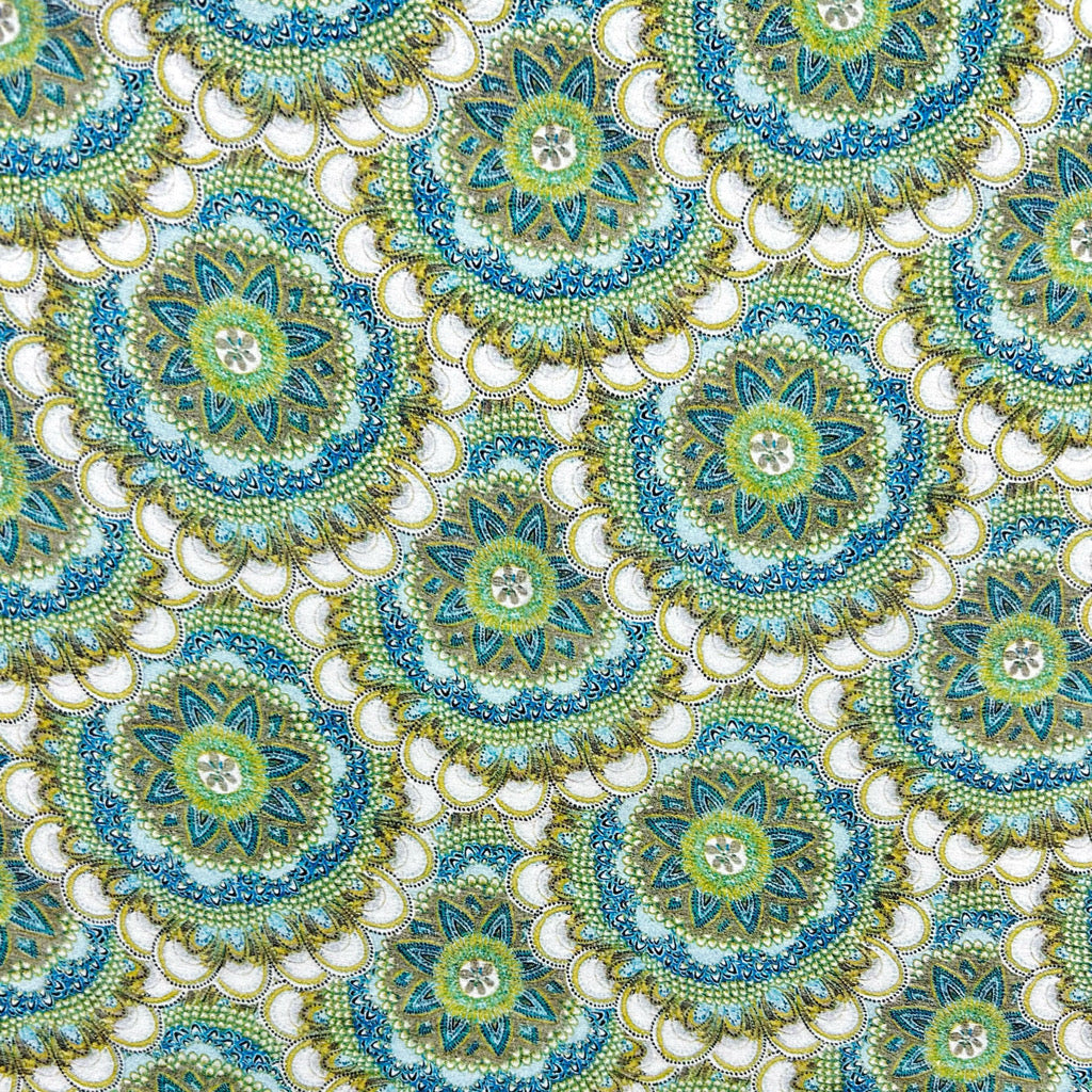 Floral Haze Viscose Nylon Fabric