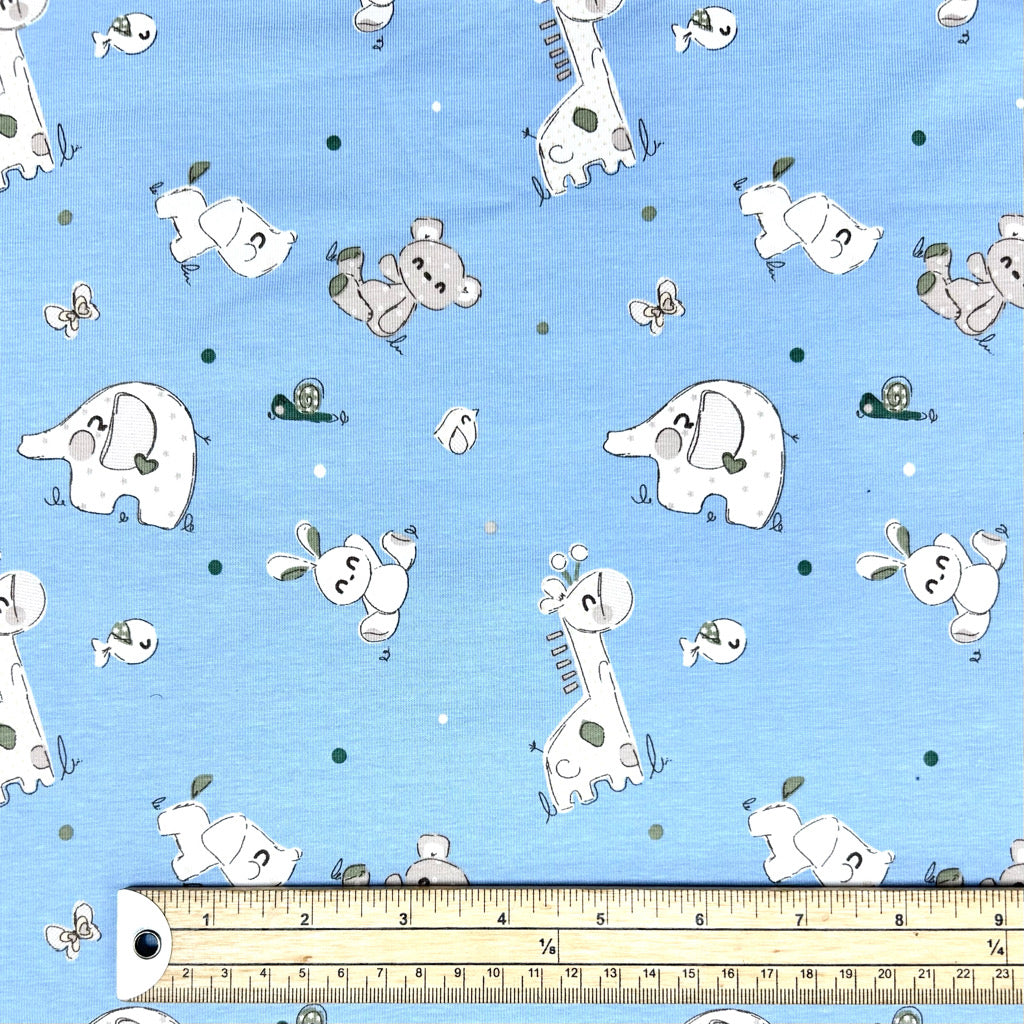 Tiny Zoo Cotton Jersey Fabric