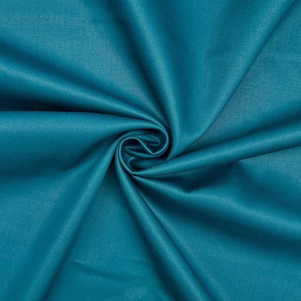 Plain 100% Cotton Satin Fabric
