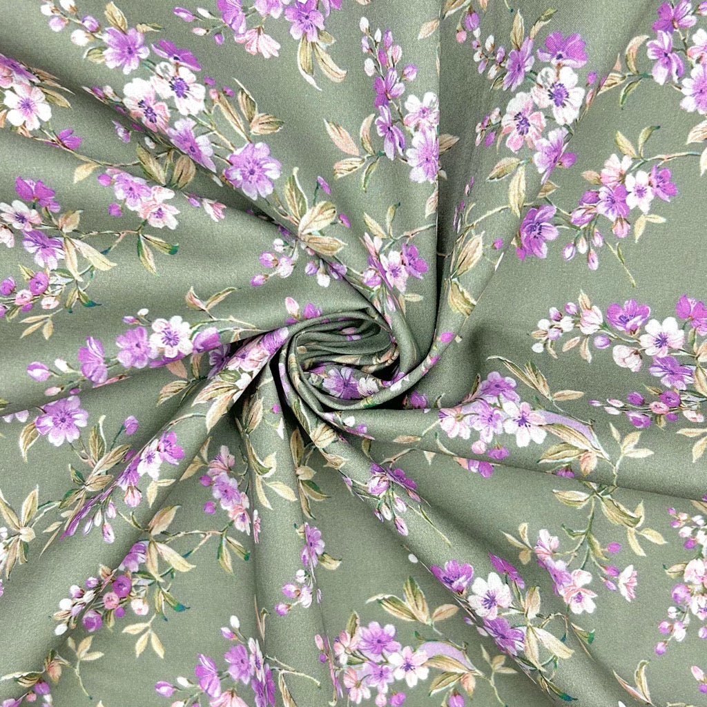Flower Delight Cotton Lawn Fabric