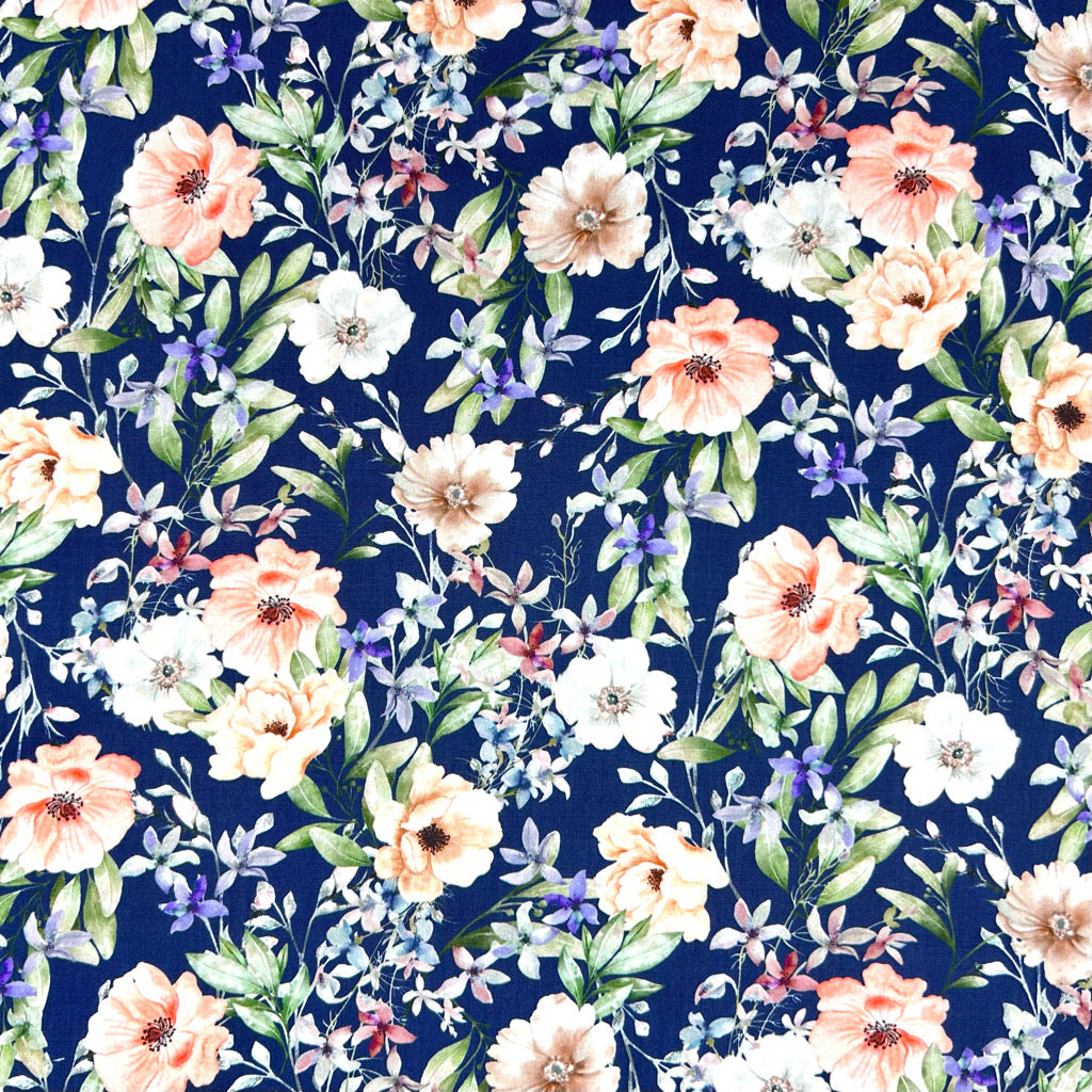 Soft Palette Rose & Hubble Cotton Poplin Fabric