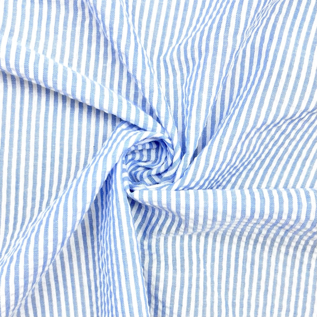 Small Stripes Seersucker Fabric