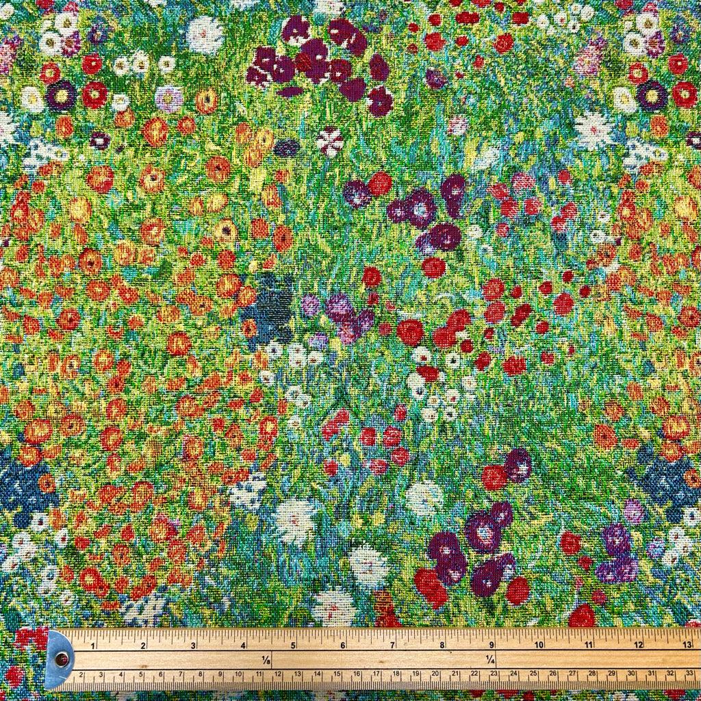 Monet Flower Garden Tapestry Fabric - Pound Fabrics
