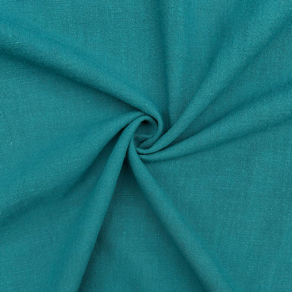 Plain Stonewashed Linen Blend Fabric