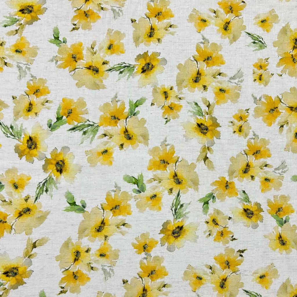 Vintage Blooms Viscose Linen Fabric - Pound Fabrics