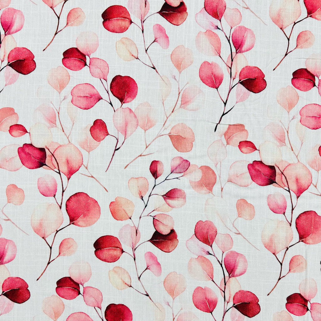 Petal and Vine Linen Viscose Fabric