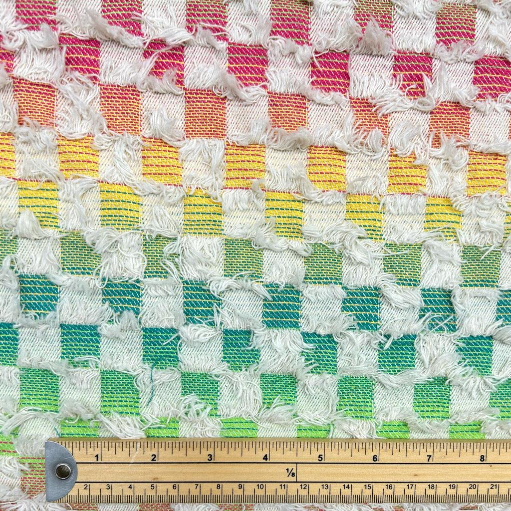 Multicoloured Tassels Fashion Denim Fabric