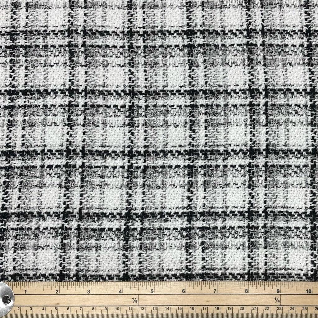 Checkered Fashion Tweed Fabric - Pound Fabrics