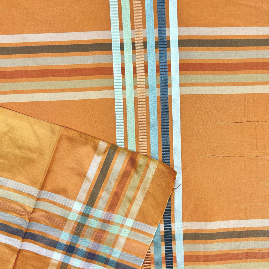 Colour Line Silk Curtain Fabric