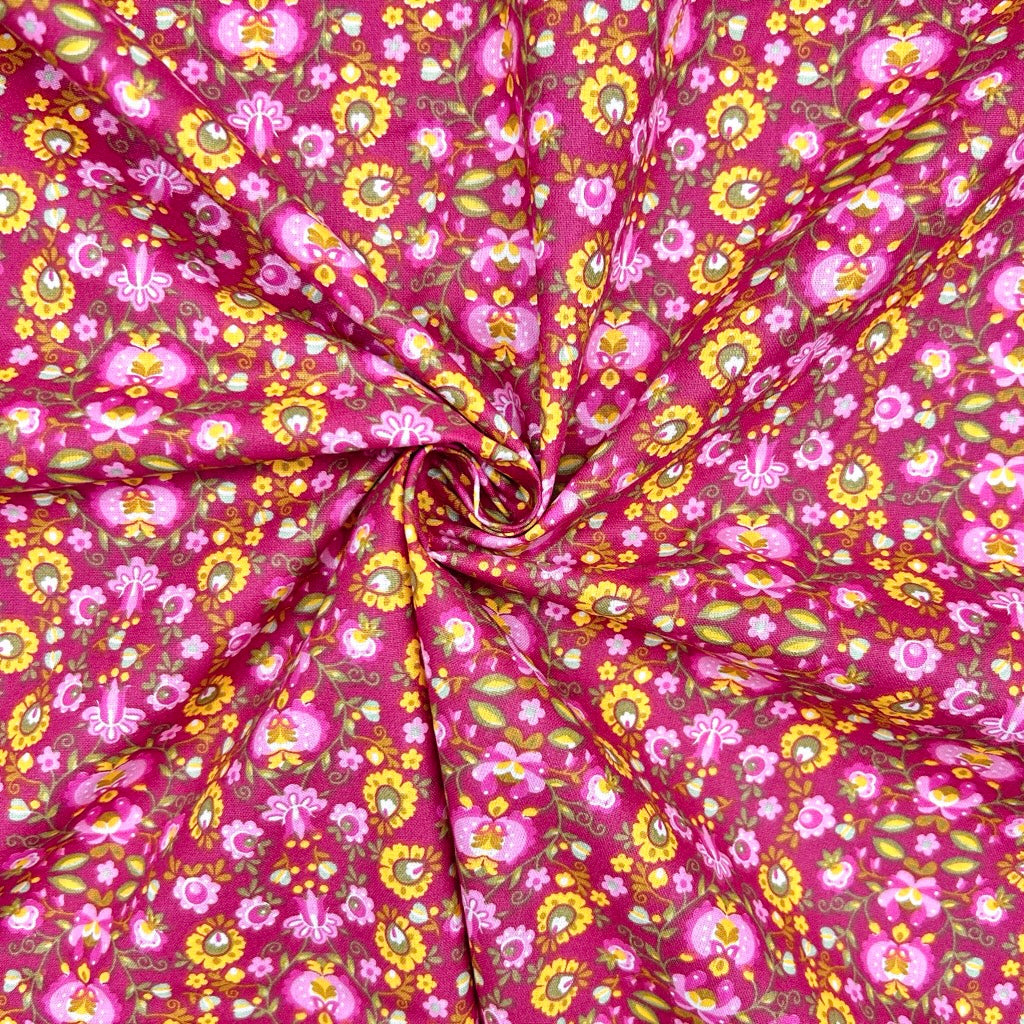 Petal Mosaic Cotton Poplin Fabric