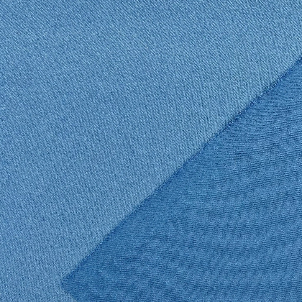 Twill Look Brushed Soft Knit Fabric