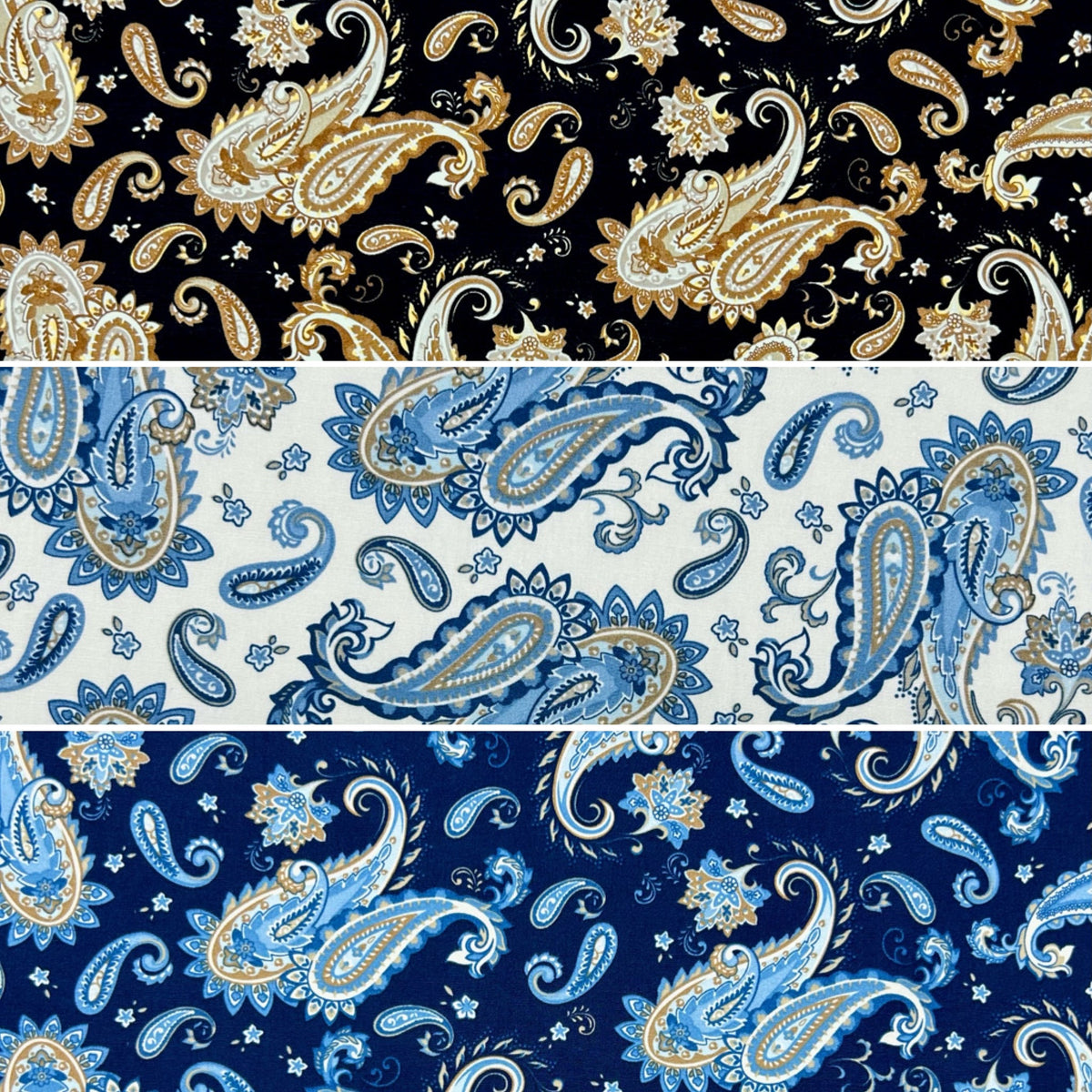 Paisley Swirl Rose & Hubble Cotton Poplin Fabric