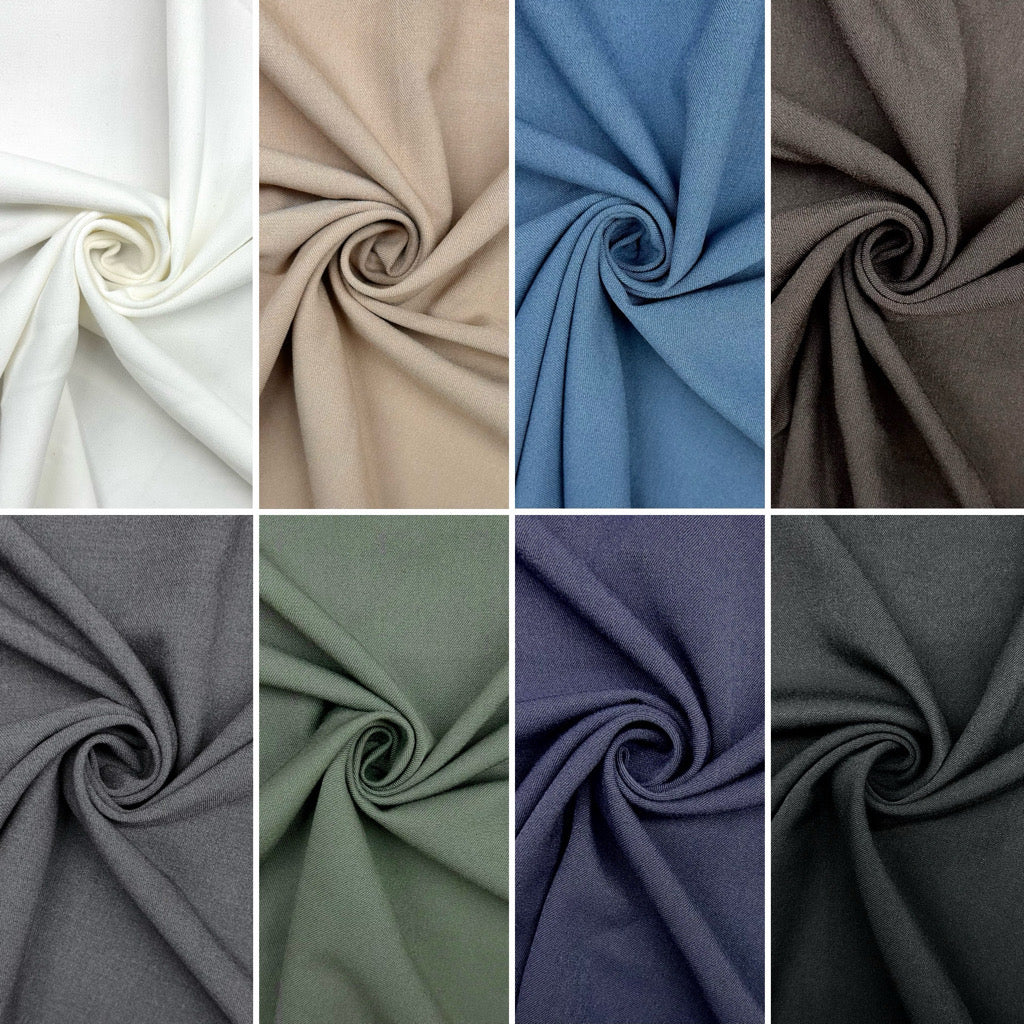Soft Wool Touch Stretch Suiting Fabric