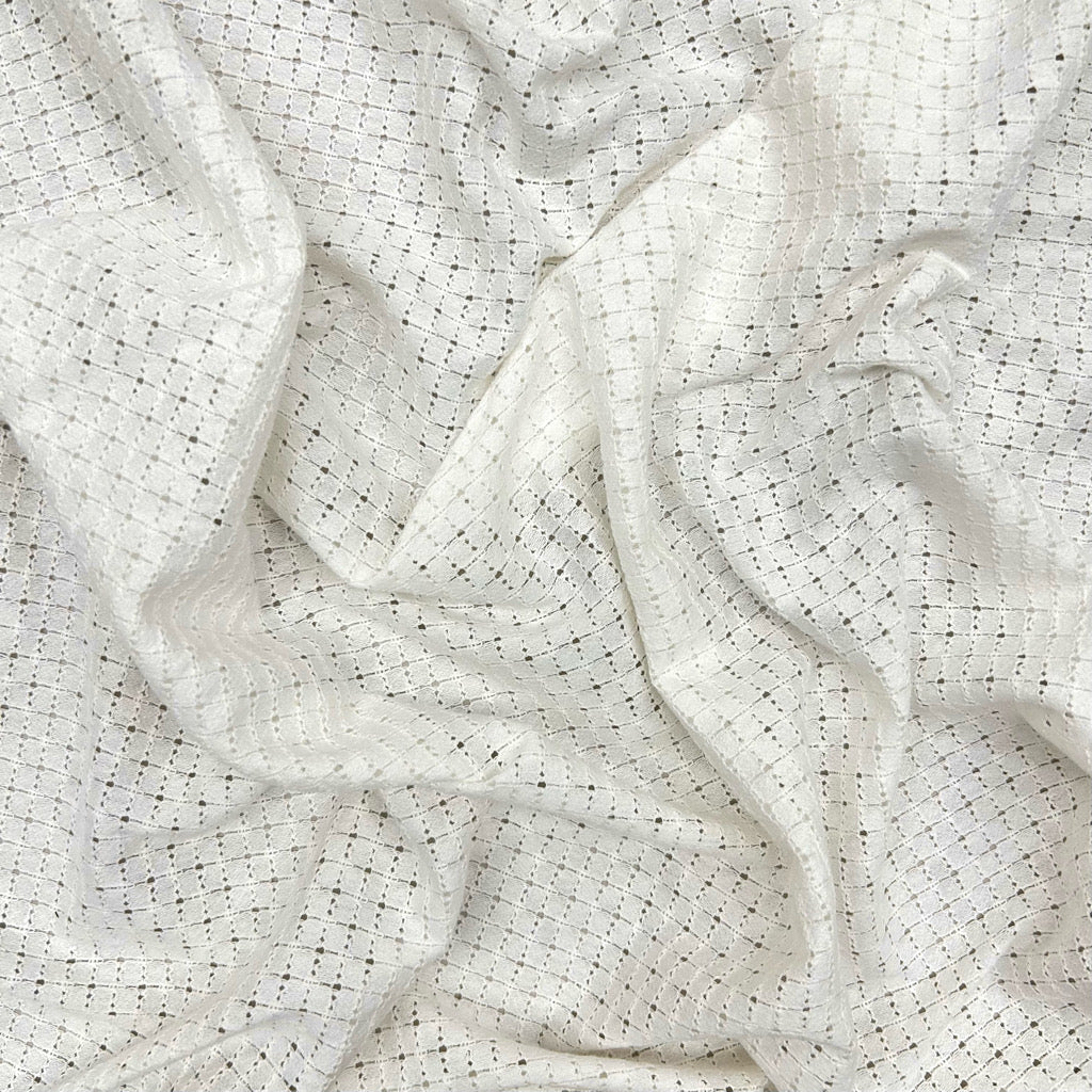 Fine Grid Lace Fabric