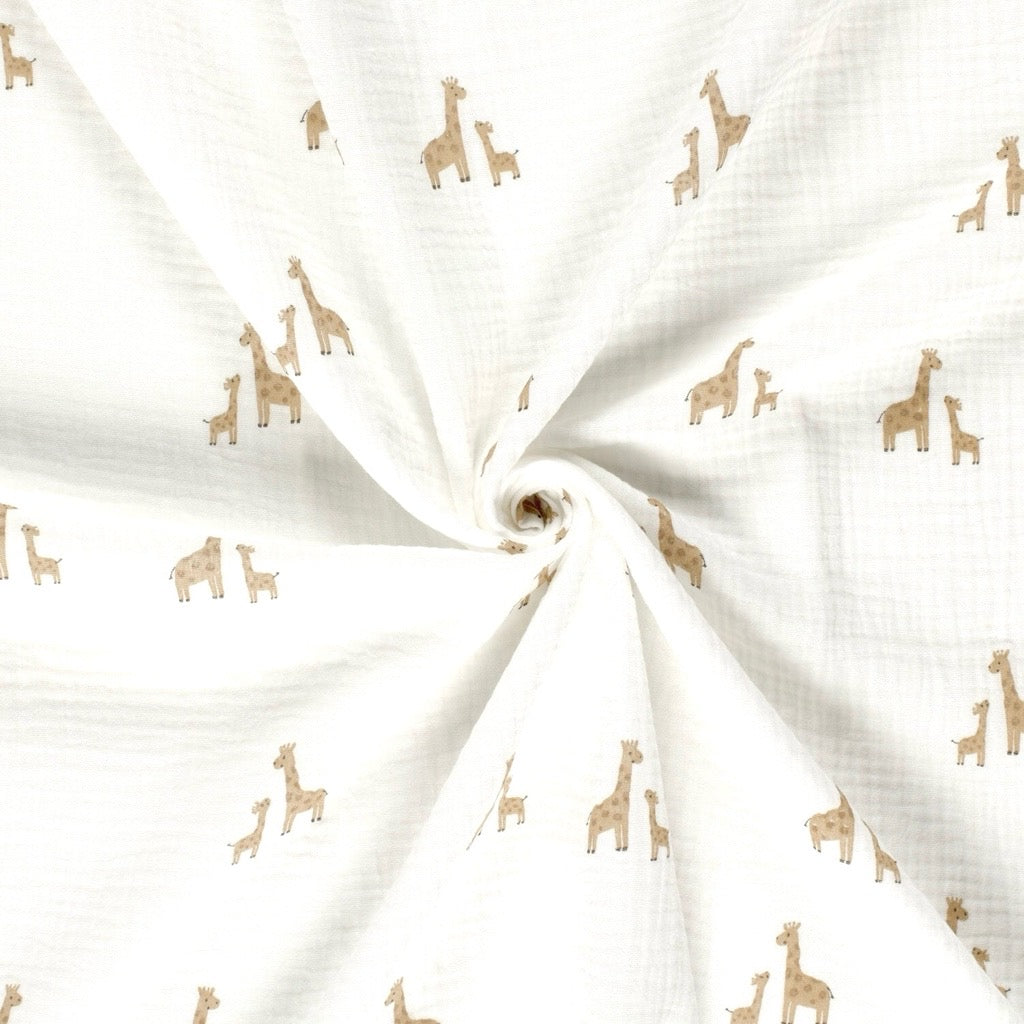 Giraffe Grove Double Gauze Fabric