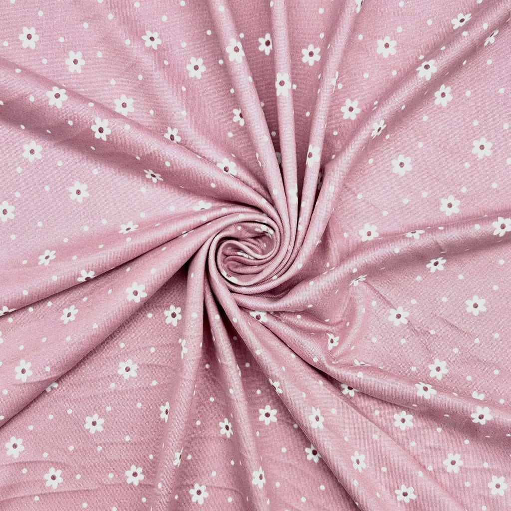 Little Daisy Flannel Jersey Fabric